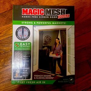 MAGIC MESH- Hands -Free Screen Door (Double )